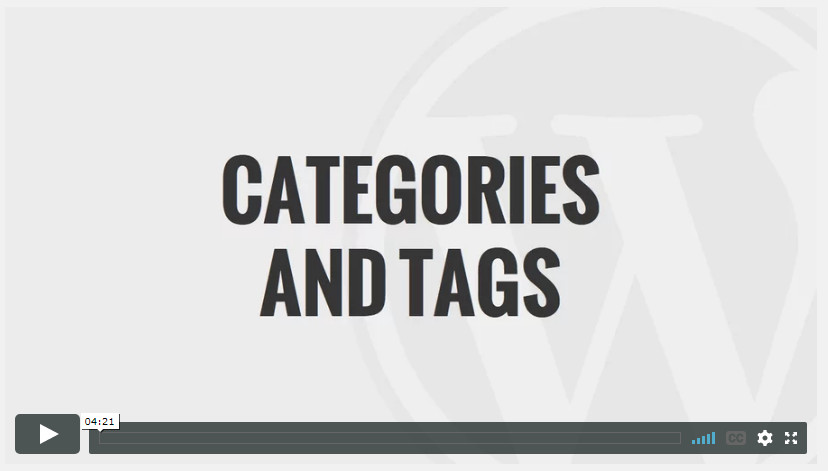 Categories and Tags