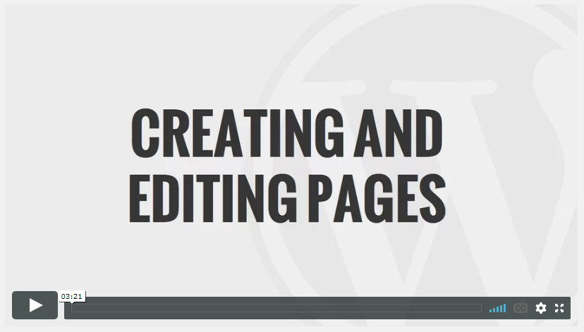 Creating and Editing Pages