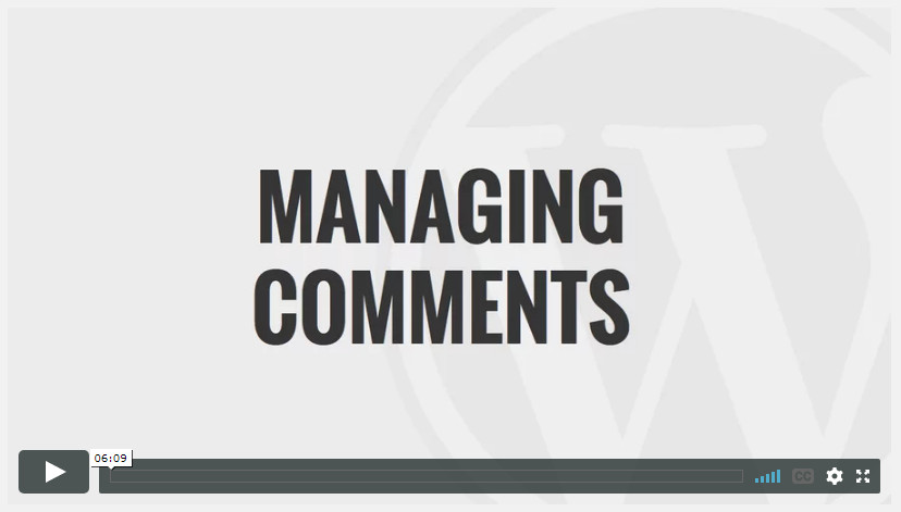 Managing Comments