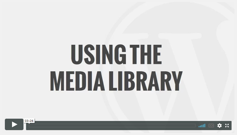 Using The Media Library